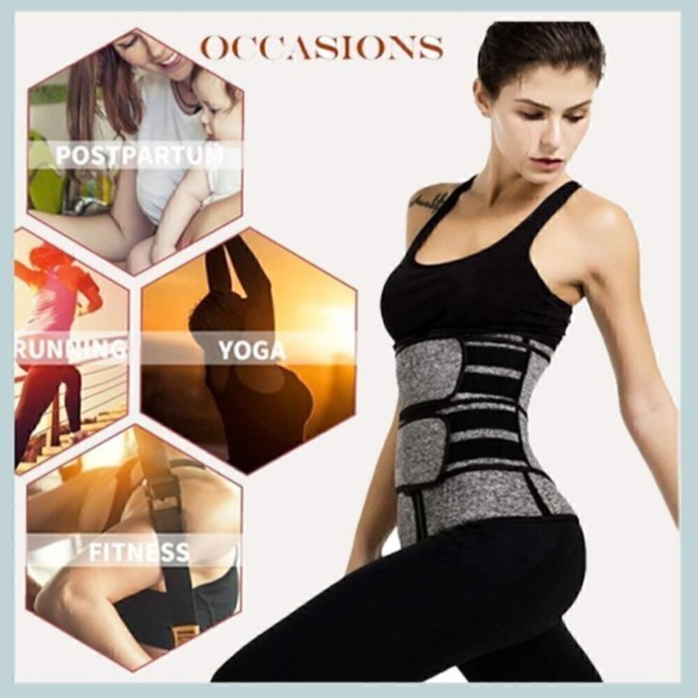 🔥 Black Waist Trainer Belt – Tummy Control Slimming Wrap | Sweat Band Belt - Picture 8 of 10